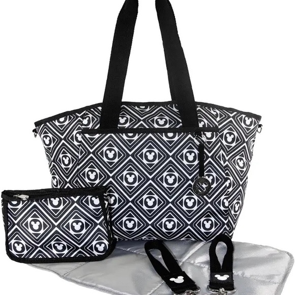 Disney Handbags - Disney Baby Black and White Patterned Tote Bag